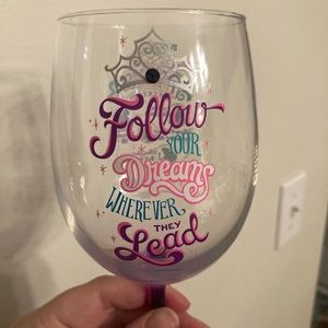 2016 runDisney Princess half marathon weekend wine glass